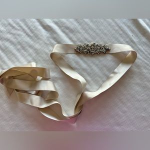 Silk wedding dress belt